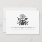 Catholique Jésus Première communion Invitations (Dos)