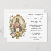 Catholique Jésus Première communion Invitations (Devant / Derrière)