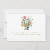 Catholique Jésus Première communion Invitations fl (Dos)