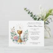 Catholique Jésus Première communion Invitations fl (Debout devant)