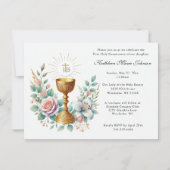 Catholique Jésus Première communion Invitations fl (Devant)