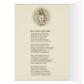 Catholique Jésus Religieux Sacré Coeur Prière (Intérieur (Gauche))