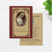 Catholique Marie - Prière commémorative Carte Sain (Bureau)