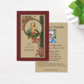 Catholique Marie - Prière commémorative Carte Sain (Bureau)