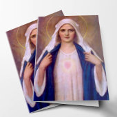 Catholique Mary carte de remerciements funéraire r