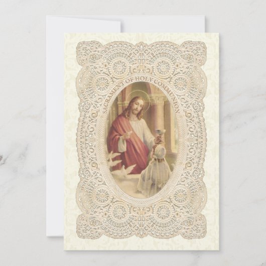 Catholique Première Communion Invitation (Devant)