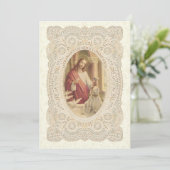 Catholique Première Communion Invitation (Debout devant)