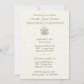 Catholique Première Communion Invitation (Dos)
