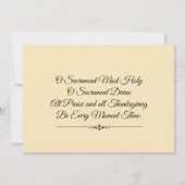 Catholique Première Sainte Communion Invitations C (Dos)