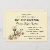 Catholique Première Sainte Communion Invitations C (Devant / Derrière)