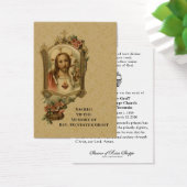 Catholique Prêtre Jésus Funéraire Carte Sainte (Bureau)