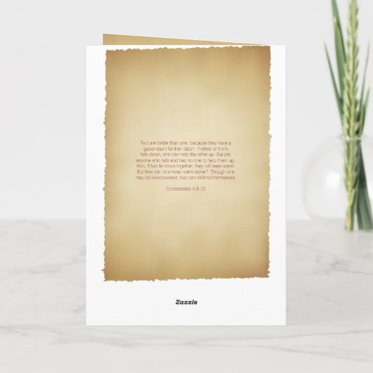 Catholique Programme de Mariage Traditionnel Sepia (Dos)