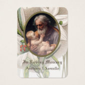 Catholique Saint Joseph Prière Carte Sainte (Devant)