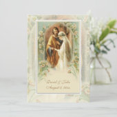 Catholique traditionnelle Faire-part de mariage nu (Debout devant)