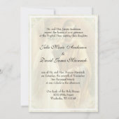 Catholique traditionnelle Faire-part de mariage nu (Dos)