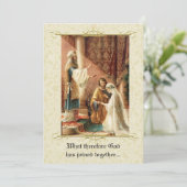 Catholique traditionnelle Faire-part de mariage nu (Debout devant)