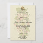 Catholique traditionnelle Faire-part de mariage nu (Dos)