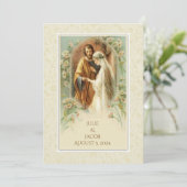 Catholique traditionnelle Faire-part de mariage nu (Debout devant)