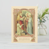 Catholique traditionnelle Faire-part de mariage nu (Debout devant)