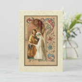 Catholique traditionnelle Faire-part de mariage nu (Debout devant)