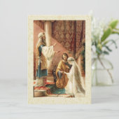 Catholique traditionnelle Faire-part de mariage nu (Debout devant)