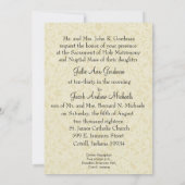 Catholique traditionnelle Faire-part de mariage nu (Dos)