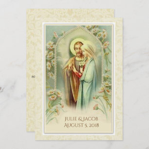 Catholique traditionnelle Faire-part de mariage nu