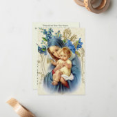 Catholique Vierge Marie - Carte de prière Jésus (Devant/Arrière en situation)