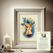 Catholique Vierge Marie - Carte de prière Jésus