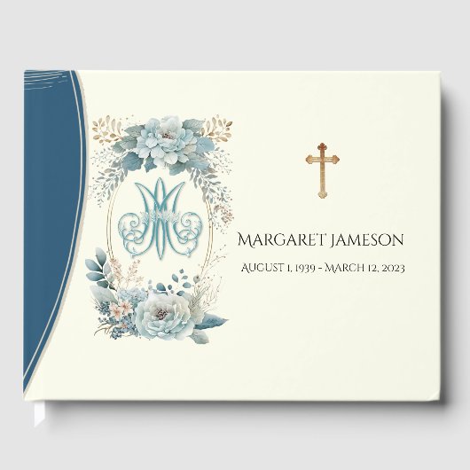 Catholique Vierge Marie Funeral Memorial Livre d'i (Recto)