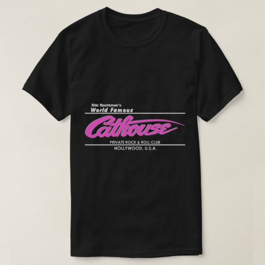 Cathouse Rock n Roll Club Essential T-Shirt (Design voorkant)