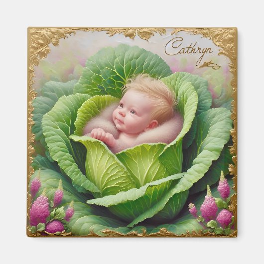 CATHRYN ~ Dans le carré de choux ~ Magnet (Devant)