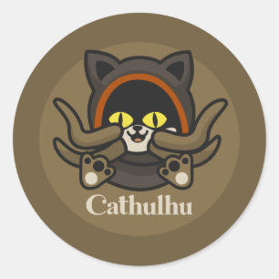 Cathulhu Ronde Sticker