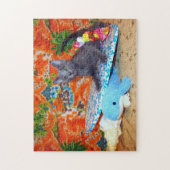 Catiana's Hawaiian Vacation - Surfer-Cat Puzzle (Vertical)
