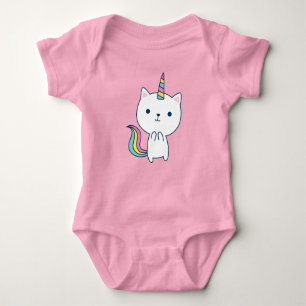 Caticorn Baby Bodysuit roze