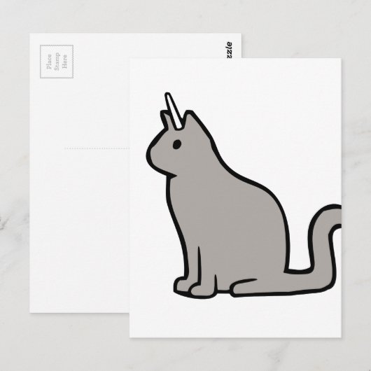 Caticorn Briefkaart (Voorkant / Achterkant)