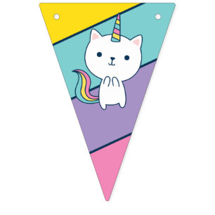 Caticorn Bundellagers Vernietiging van de gebo Vlaggetjes