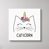 Caticorn Canvas Afdruk (Voorkant)