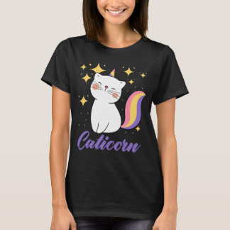 Caticorn Cute Cat met Unicorn Horn-cadeaus T-shirt