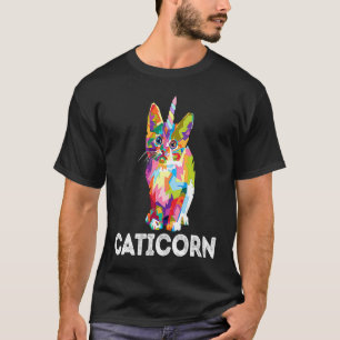 Caticorn Eenhoorn Kat Unikitty Kittycorn Meow Meis T-shirt