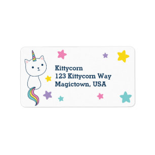 Caticorn   Etiket   wit