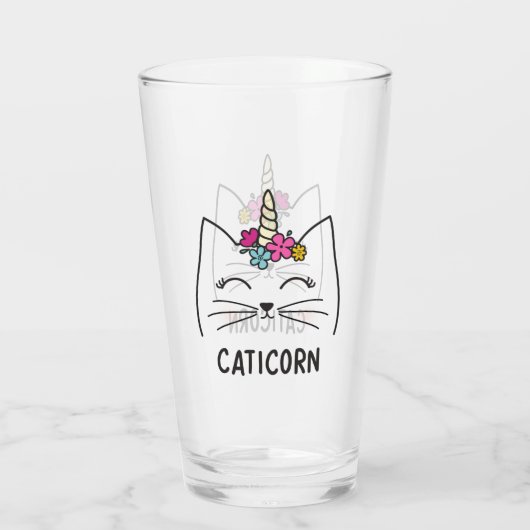 Caticorn Glas (Achterkant)