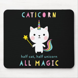 Caticorn Halfkat unicorn Shirt Cute Girls Meowgic Muismat