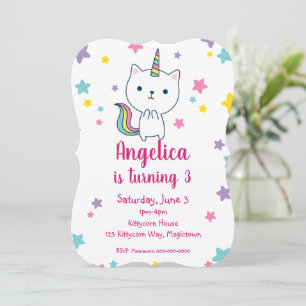 Caticorn Invitation Plat