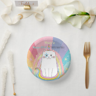 Caticorn Kat Miau-witsch Verjaardags Kind Papieren Kommen