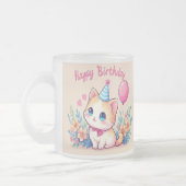 Caticorn Kawaii Birthday Mug (Gauche)