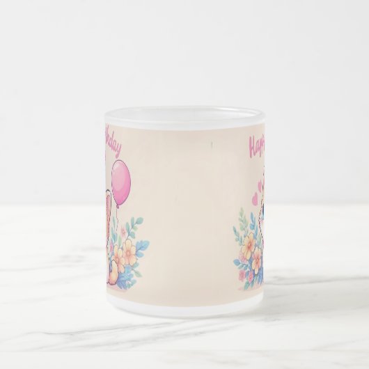 Caticorn Kawaii Birthday Mug (Centre)