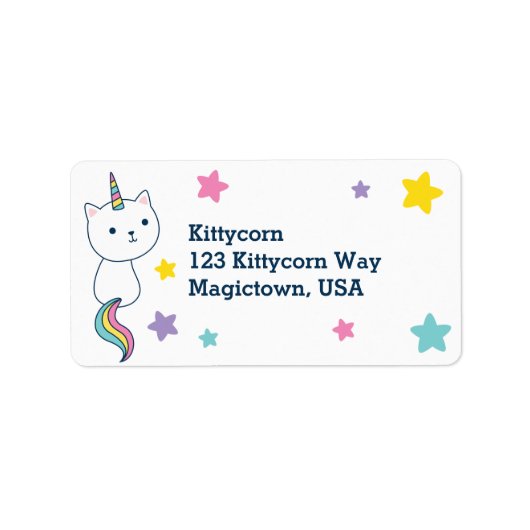 Caticorn | Label | Wit (Voorkant)