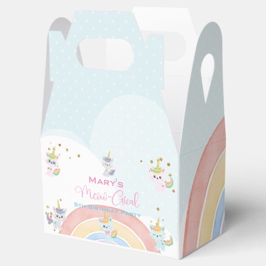 Caticorn Meow-Gical Birthday Bedankdoosjes (Geopend)