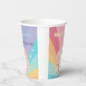 Caticorn Meow-Gical Birthday Girl Papieren Bekers (Rechts)